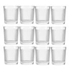 Jogo 12 Copo de Vidro Transparente Down Line 360ml Em Casa Tem