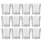 Jogo 12 Copo De Vidro Transparente Para Whisky Diamond 360ml Em Casa Tem