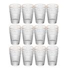 Jogo 12 Copo Mauve com Fio de Ouro 350ml de Cristal Ecológico Wolff
