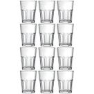 Jogo 12 Copos 200ml para Suco Água e Refrigerante Nadir Figueiredo em Vidro Transparente