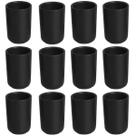 Jogo 12 Copos Altos Preto Matte 110ml Porto Brasil Neo Cerâm Jogo 12 Copos Altos Preto Matte 110ml Porto Brasil Neo Cerâm