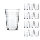 Jogo 12 Copos Chiques 265ml Ginga Drinks Vidro Agua e Suco