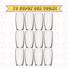 Jogo 12 Copos Oca 300 ML Transparente Elegante Bebibas Sucos