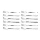 Jogo 12 Garfos de Mesa 18cm Aço Inox Brinox Siena Talheres