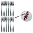 Jogo 12 Garfos de Sobremesa em Aço Inox Talher Para Cozinha Jogo 12 Garfos de Sobremesa em Aço Inox Talher Para Cozinha