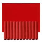 Jogo 12 Lugar Americano Retangular Mesa PVC Vermelho Executivo 30x45cm Em Casa Tem