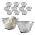 Jogo 12 Potes De Sobremesa Tigela Bowl Taça De Vidro 250ml