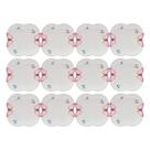 Jogo 12 Prato De Sobremesa Borboletas 19cm Porcelana Branco Wolff