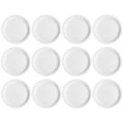 Jogo 12 Pratos de Sobremesa em Porcelana 19cm Classe Única Iguaçu Germer Branco Jogo 12 Pratos de Sobremesa em Porcelana 19cm Classe Única Iguaçu Germer Branco