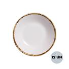 Jogo 12 Pratos Fundo Bowl Coup Cerâmica Bambu Scalla 20cm Jogo 12 Pratos Fundo Bowl Coup Cerâmica Bambu Scalla 20cm