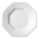Jogo 12 Pratos Fundos Sopa Porcelana Branca Schmidt Prisma