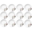 Jogo 12 Pratos Porcelana Rasos Redondos 27cm Garden Estampa Floral Germer Jogo 12 Pratos Porcelana Rasos Redondos 27cm Garden Estampa Floral Germer
