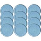 Jogo 12 Pratos Rasos de Sobremesa 21cm Azul Linhas Breeze Porto Brasil Petit Gâteau Brownie Jogo 12 Pratos Rasos de Sobremesa 21cm Azul Linhas Breeze Porto Brasil Petit Gâteau Brownie