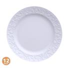 Jogo 12 Pratos Rasos Refeição Porcelana Germer Tassel