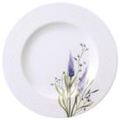 Jogo 12 Pratos Sobremesa 21cm Tramontina Lilla em Porcelana Decorada Cozinha Servir Padaria Torta