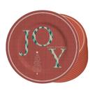 Jogo 12 Pratos Sobremesa Natalino Joy Vermelho Cerâmica Alleanza 20cm Jogo 12 Pratos Sobremesa Natalino Joy Vermelho Cerâmica Alleanza 20cm