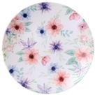 Jogo 12 Pratos Sobremesa Porcelana 21cm Tramontina Floratta Doces Tortas Padaria Confeitaria