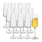 Jogo 12 Taça de Cristal para Champanhe Transparente Ecológico 210ml Wolff
