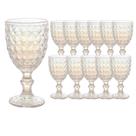 Jogo 12 Taça de Vidro Furta Cor Roman Rainbow para Água Transparente 345ml Wolff