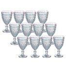 Jogo 12 Taça de Vidro Furtacor Ametista Rainbow Luxo 340ml Em Casa Tem