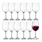Jogo 12 Taça para Vinho Tinto 740ml em Cristal Transparente Wolff