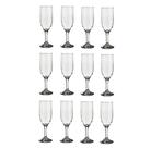 Jogo 12 Taças De Champagne Espumante 195ml Vidro Restaurante