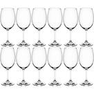 Jogo 12 Taças Sense de Vidro Cristal 450ml Transparente para Vinho Tinto Branco Rose Jogo 12 Taças Sense de Vidro Cristal 450ml Transparente para Vinho Tinto Branco Rose