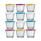Jogo 12 Tigelas Bowl Americano Tampa 350ml Pequeno Sortido