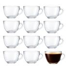 Jogo 12 Xícara de Café de Vidro 90ml Básica Brasilia Em Casa Tem Jogo 12 Xícara de Café de Vidro 90ml Básica Brasilia Em Casa Tem