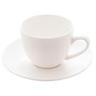 Jogo 12 Xícaras 100ml com Pires Porcelana Branca Clean Lyor Chá Café Mesa Posta Padaria Cafeteria