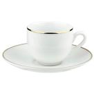 Jogo 12 Xícaras Chá Café 220ml com Pires Porcelana Legacy Go