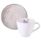 Jogo 12 Xícaras com Pires Café Chá Expresso 95ml Porcelana Tramontina Floralis Mesa Posta Padaria Jogo 12 Xícaras com Pires Café Chá Expresso 95ml Porcelana Tramontina Floralis Mesa Posta Padaria