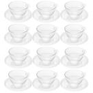 Jogo 12 Xícaras Cristal com Pires 180ml Café Chá Wolff Pearl Incolor Mesa Posta Jogo 12 Xícaras Cristal com Pires 180ml Café Chá Wolff Pearl Incolor Mesa Posta