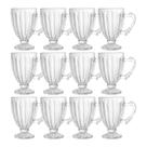 Jogo 12 Xícaras de Café Vidro Transparente Imperial Cristal 100ml Lyor