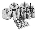 Jogo 13 Brocas Diamantadas Serra Copo Vidro Granito Ceramica