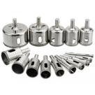 Jogo 15 Brocas Diamantadas Serra Copo Vidro Granito Ceramica