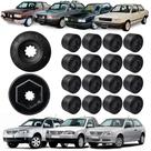 Jogo 16 Capas Parafuso De Roda Vw Gol Voyage Up 17mm 4 Furos