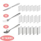 Jogo 162 Talheres Inox Alta Qualidade Faca Colher Garfo