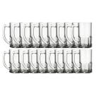 Jogo 18 Canecas Vidro Vitamina 320ML Resistente Chopp Drinks