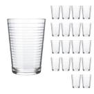 Jogo 18 Copos Chiques 265ml Ginga Drinks Vidro Agua e Suco