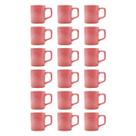 Jogo 18 Xícaras 80mL Café Expresso Rosa Mini Canecas Chá Jogo 18 Xícaras 80mL Café Expresso Rosa Mini Canecas Chá