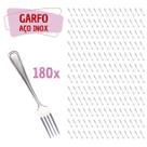 Jogo 180 Pçs Garfo Reforçada Inox Restaurante / Bar / Casa Jogo 180 Pçs Garfo Reforçada Inox Restaurante / Bar / Casa