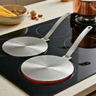 Jogo 2 Adaptador de Fogão Indução Cooktop 14cm Inox Mimo Style Volte a Usar Suas Panelas Favoritas