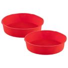 Jogo 2 Assadeiras Redonda Antiaderente Cor Sortida Silicone
