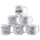 Jogo 2 canecas 300ml Flork Feliz Natal - Kit Porcelana