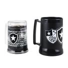 Jogo 2 canecas gel isolante térmico 300ml 400ml - botafogo