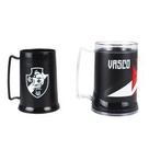 Jogo 2 canecas gel isolante térmico 300ml 400ml - vasco