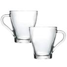 Jogo 2 Canecas Xícara Café Cappuccino Expresso Vidro 250ml