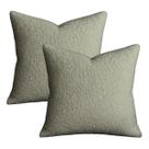 Jogo 2 Capas Almofadas 50x50cm Decorativas Quadrada Ziper Invisivel Capri Fendi