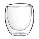 Jogo 2 copos Coffee Time vidro dupla parede 80ml -Fracalanza